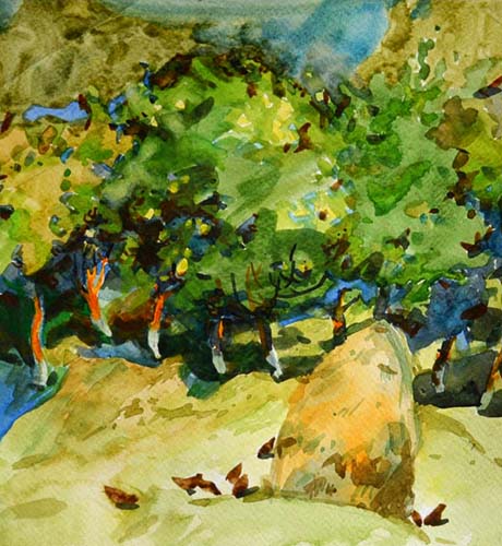 Pastorale by Eliza Mazur [2016] (watercolor painting)