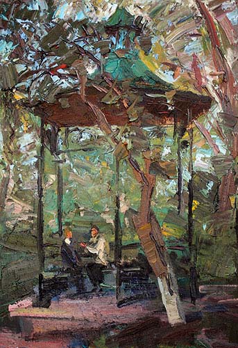 &laquo;Tea House&raquo; by Maksym Mazur [2015] (oil on canvas)