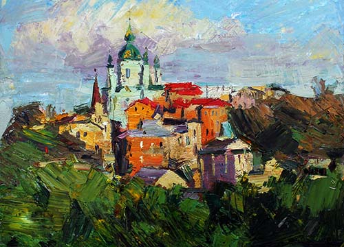Ukrainian City Poltava by Maksym Mazur [2015] (oil on canvas)