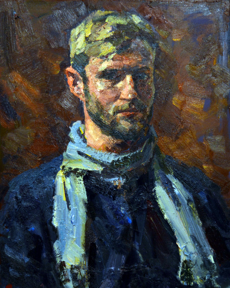 Self-Portrait Maksym Mazur [2017] (oil on canvas)