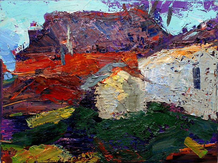 &laquo;Kontrazhur&raquo; by Maksym Mazur [2016] 45×60cm, oil on canvas