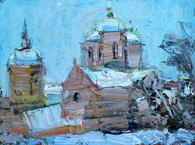 &laquo;Kyiv motive&raquo; by Maksym Mazur [2015] 60×80cm, oil on canvas