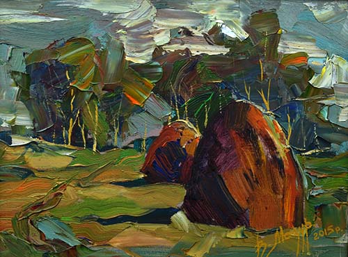 Summer Heat by Volodymyr Mazur [2015] (oil on canvas)
